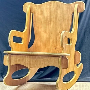 Chaise à bascule pour bébé en bois Echo, couleur naturelle, style minimaliste moderne, chaise pour enfants, utilisation intérieure et extérieure - Product Image 3