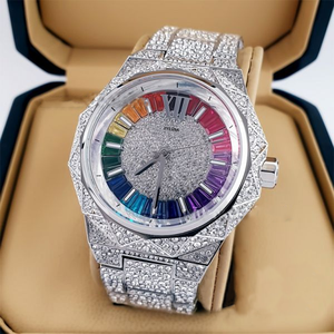 Reloj de acero inoxidable para mujer Reloj de pulsera de tres pines Diseño de diamantes de imitación <span class=keywords><strong>Noble</strong></span> y elegante - Product Image 4