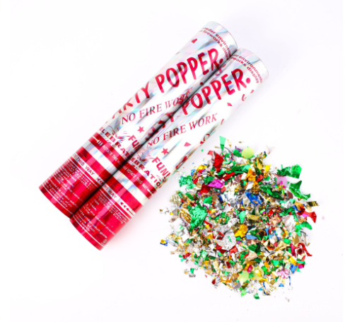 Huaien Factory's Hot Sale Cannon Hand Twist Confetti Poppers Fireworks Festival Celebration Christmas New Year Birthday Wedding
