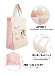 Factory Wholesale Eco-Friendly Custom Printed Non-Woven Shopping Tote Laminated Reusable Carry Bags for Retail - Product Image 4