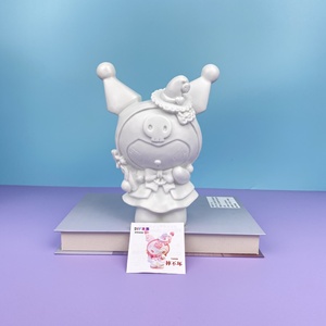도매 수제 유니콘 인형 어린이용 흰색 인형 깨지지 않는 그래피티 색칠 저금통 DIY 장식용 - Product Image 2
