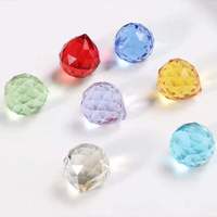 Boules d'éclairage en cristal à prisme clair, 15mm 20mm 30mm 40mm, vente directe d'usine, nouveau