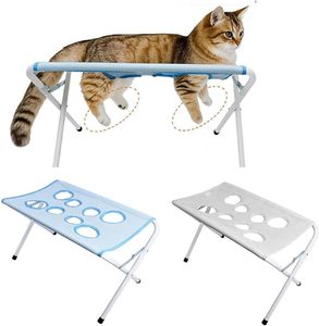 Foldable Metal Pet Grooming <b>Table</b> Dog <b>Bath</b> Stand Anti Scratch Anti Bite Hammock Bed for Bathing - Product Image 2