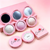 Palette de maquillage vegan en gros, palette de surligneur unique, marque privée, pigment de surligneur