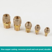 All-Copper tebal benang eksternal Inggris menyala langsung SAE Bell mulut AC konektor pipa tembaga 1/4 inci 1 inci