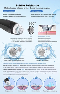 Prix Usine Portable Microdermabrasion 360 Vortex Nettoyage Profond Élimination Points Noirs Microbulles Dermabrasion Sous Vide Silicone - Product Image 2