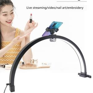 Lámpara de Escritorio Plegable M13X para Belleza, Manicura, Máscara de Pestañas y Tatuajes; <span class=keywords><strong>LED</strong></span> Tricolor en Forma de Media Luna - Product Image 2