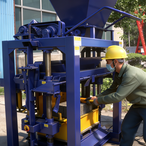 Qt4-35 HongFa Verbundstein-Herstellungsmaschine mit Motor Ziegelproduktionslinie & Austauschbare Form für Verschiedene Formen - Product Image 3