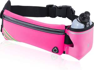 Free Sample Belt Bag Running Belt Waist Pack Bum Bag with Water Bottle Holder for Men Women Running Cycling Hiking Walking - Product Image 5