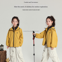 Veste tissée imperméable à capuche pour filles, coupe-vent, séchage rapide, imprimé animal, chaude, pour l'extérieur, personnalisable