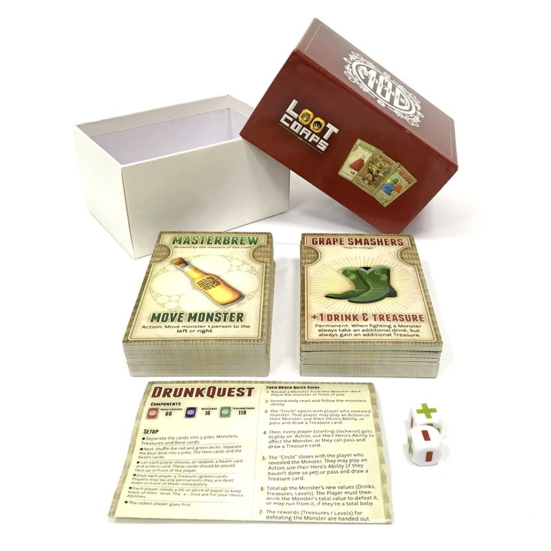 Cardgames adapté aux besoins du client D'ODM D'OEM cartes de jeu