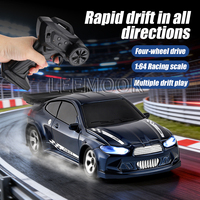 Voiture de course télécommandée 4x4 à l'échelle 1:64, haute vitesse, pour drift, simulation de course sur bureau, jouet 2.4G