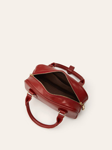 OEM Manufacturer Custom Designer Genuine Leather Unisex Mini Bowler Bag with Zipper Closure Waterproof - Product Image 5