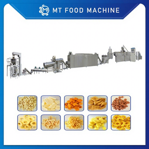 เครื่องทำขนมข้าวโพดอบกรอบอัตโนมัติรุ่นใหม่ เครื่องอัดรีดอาหารทำชีสบอลอบกรอบ เครื่องย่าง ผลิตภาพสูง ความจุขนาดใหญ่ - Product Image 1