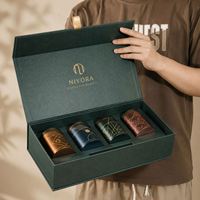 Caja de Regalo Magnética para Té, Personalizada, de Lujo, Impermeable, con Certificación ISO9001, con Grabado, Diseño Portátil, Forro de Esponja, Cartón Rígido de Alta Gama