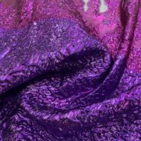 100% Polyester Jacquard Organza Tissu Robe Belle Fil Teint Dentelle Broderie Style Tissé Techniques Organique pour Accessoire