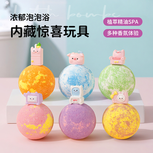 Palline Effervescenti Naturali per Bagnetto Bambini con Sorpresa all'Interno, Schiuma Ricca e Delicata, <span class=keywords><strong>Bomba</strong></span> da Bagno che si Trasforma in Giocattolo - Product Image 3