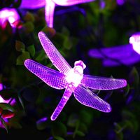 Guirlandes lumineuses en forme de libellule, indice de protection IP44, matériau plastique, décoration de Noël pour une utilisation intérieure et extérieure
