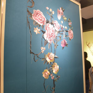 لوحة حائط بتصميم عصري مخصص ثلاثي الأبعاد نحت حرفي خلفية لغرفة المعيشة لوحة تطريز لفندق فيلا جلد - Product Image 1