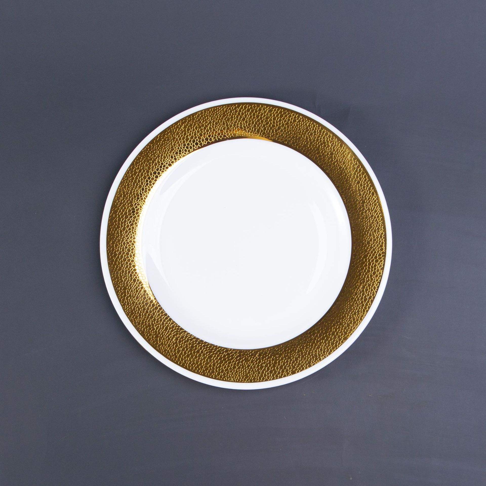 8-inch bone disc gold