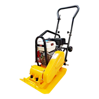 Mini compacteur vibrant de plaque d'asphalte d'essence petit équipement compact mobile