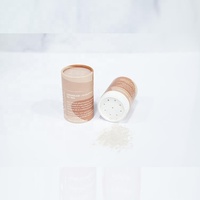 Emballage en papier cylindrique imprimé sur mesure, tubes en papier kraft artisanal pour le sel, les épices, les poudres en vrac, emballage avec tamis