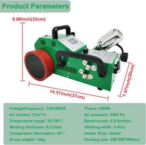 110V/220V自动PVC横幅焊接机1800瓦热接头0.2-2毫米厚度20-700屋顶柔性焊机2-4cm - Product Image 2