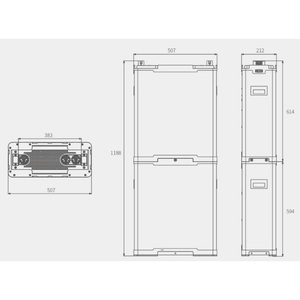 แบตเตอรี่ลิเธียมไอออน 200ah เซลล์แบตเตอรี่ Lifepo4 48V 200Ah เกรด A Lifepo4 แบบแท่งปริซึม - Product Image 2