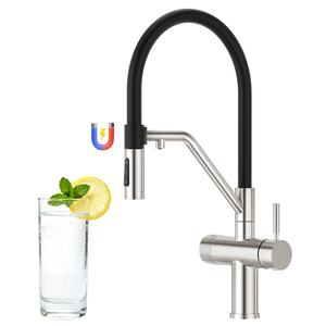 Stainless Steel Filter in 1 Sparkling with Drinking Water 3 Way Kitchen Faucet Mixer Tap - Product Image 1