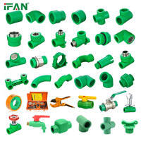 IFAN Construction PPR Raccords de tuyauterie Approvisionnement en eau PN25 Tous les types PPR Coude en té Couplage Union Clip Plug End Cap Raccords PPR