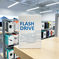 Petite boîte en carton blanc imprimée, taille personnalisée, OEM pour clé USB, câble, boîtier électronique