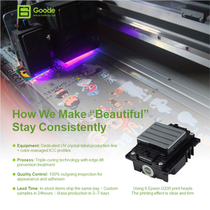 Autocollants DTF UV vernis brillant Goode, impression graphique personnalisée pour appareils électroniques, transferts haute résolution résistants aux rayures - Product Image 6