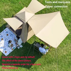 Outdoor 3 5 To 8 6 Person Stretch Beach Tents Waterproof Canvas Canopy Tent For Camping