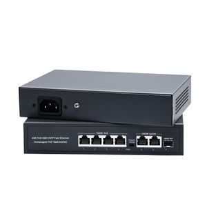 4-Port Gigabit logam POE Switch 10/100/1000Mbps 2*1000Mbps Uplink 1 SFP jaringan optik 65W sistem keamanan RJ45 100Mbps stok - Product Image 3