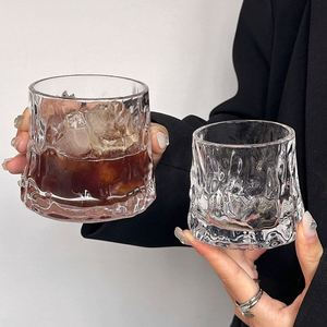 Vaso de Cristal de Diseño Moderno y Simple, Forma Irregular, para Espresso, Americano Helado, Latte, Affogato, Café, Whisky, Reutilizable, Apto para Lavavajillas - Product Image 5