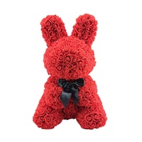 Cadeaux de la Saint-Valentin très demandés : ours en peluche avec rose en PE