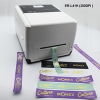 Gulungan Pita Foil Hijau-Emas untuk Kantong Teh/Bunga/Kartu Ucapan/Pita Satin Label Pita untuk Pencetakan Transfer Termal