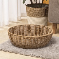Panier en plastique personnalisé pour animaux de compagnie, jouets en rotin PP, panier pour chat, nouvelle collection