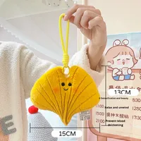 Nouvelle Arrivée Automne : Peluche Feuille d'Érable et Feuille de Ginkgo 31-50cm, Rembourrée en Éponge, Coussin Confortable, Pendentif Mural pour la Maison, Poupée d'Anniversaire