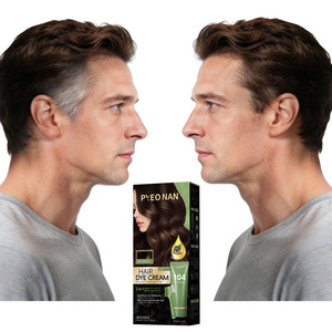 Tinte Capilar Herbal para Hombres y Mujeres, Loción Semipermanente Sin Amoníaco, Envase de Plástico, Larga Duración, Acción Rápida, Cubre las Canas - Product Image 3