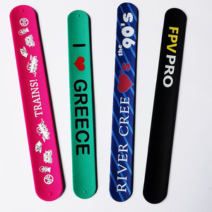 Mới Nhất Khuyến Mại Giá Rẻ Tùy Chỉnh Thiết Kế In Cai Trị Silicone Bracelet Slap Dây Đeo Cổ Tay - Product Image 2