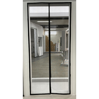 Moustiquaire magnétique moderne pour portes et fenêtres, tailles personnalisées, légère, durable, certifiée CE, polyester à suspendre, installation facile