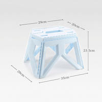 GUGU MEOW Tabouret carré pliable portable en plastique pour extérieur - Meuble de camping, pêche, changement de chaussures, chaise de jardin, utilisation pour enfants