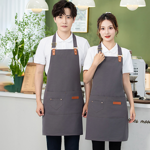 Bán buôn tùy chỉnh logo bền Polyester Đầu Bếp Nấu Ăn Tạp dề phong cách thời trang cho quán cà phê nhà hàng nhà bếp không thấm nước - Product Image 3