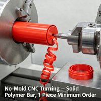 JINWEI CNC Joint d'étanchéité rotatif hydraulique personnalisé HPU PTFE pour tige de piston, essuie-glace, pour machines de forage TBM, d'excavation et de construction, sans moule, 1 pièce MOQ