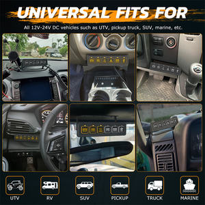 Panneau d'interrupteur sans fil rétroéclairé ambré et blanc à bascule pulsé<span class=keywords><strong>e</strong></span> à 6 bandes pour voiture tout-terrain - Product Image 6