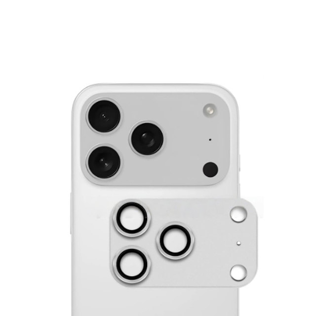 Laudtec Metal Tempered Glass Camera Lens Protector for iPhone 17 Pro Strong Adsorption Case-Friendly Anti-Scratch Screen Cover