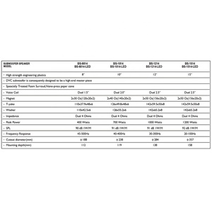 DIBEISI Loa Siêu Trầm Chất Lượng Cao Cho Hệ Thống Loa Âm Thanh Xe Hơi Loa Siêu Trầm Xe Hơi Loa Trầm 12 <span class=keywords><strong>Inch</strong></span> Loa Siêu Trầm - Product Image 4