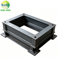 Support de machine soudé en acier au carbone robuste sur mesure, base de support pour équipement de soudage en acier, fabrication de tôlerie
