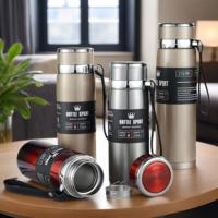 Bouteille d'eau intelligente à double paroi en acier inoxydable 316, personnalisable en gros pour hommes, femmes et enfants – Gourdes isothermes durables